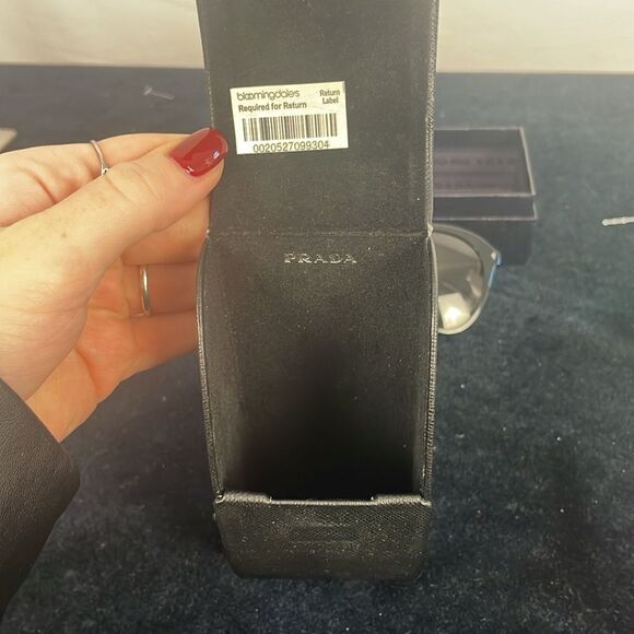 Prada Black Frame Sunglasses in Box - Picture 4 of 10